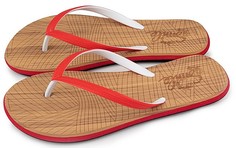 Шлепанцы женские Smile of Milady 108-214 красные 36-37 RU