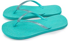 Шлепанцы женские Smile of Milady 108-212 бирюзовые 36-37 RU