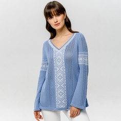 Пуловер женский Scandica Alice синий 44 RU