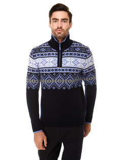 Джемпер мужской Scandica Cross синий 44/176