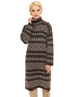 Платье женское Scandica Freya коричневое 42