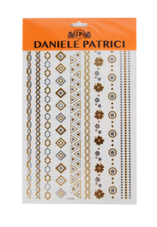 Временная переводная татуировка Daniele Patrici A33328 цв. серебристый, золотистый