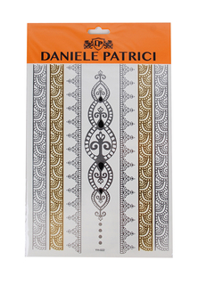 Временная переводная татуировка Daniele Patrici A33329 цв. серебристый, золотистый