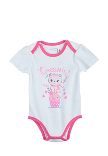 Комплект одежды для новорожденных Kari baby SS20B06300803 белый/розовый р.62