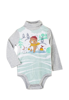 Комплект одежды для новорожденных Kari baby AW21B09704011 серый/бордовый р.86