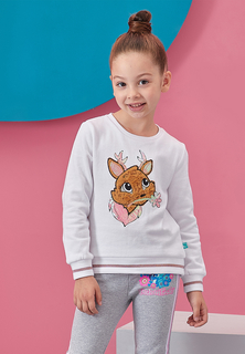 Толстовка детская Enchantimals AW20EN5003534 белый р.116