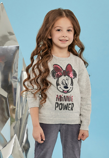 Джемпер детский Minnie mouse AW19MN7 серый р.110