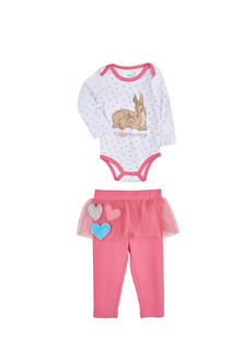 Комплект одежды для новорожденных Disney AW19D01503139 белый/розовый р.92