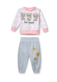 Комплект одежды для новорожденных Kari baby AW19B17504208 розовый/серый р.74