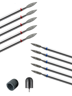 Набор фрез Muhle Manikure для маникюра пламя острое 2,3 мм