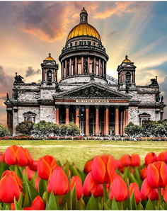 Алмазная мозаика Алмазное хобби Исаакиевский собор Полная выкладка 50х40см