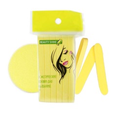 Прессованный спонж для умывания Beauty Shine 12 шт.