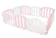 Детский манеж Ifam First Baby Room с калиткой, белый, розовый