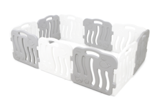 Большой детский манеж Ifam SHELL, серый, белый