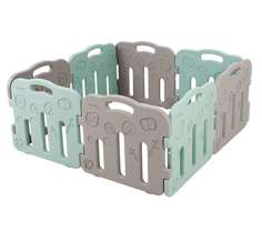 Манеж iFam Forest 133x133x60 зеленый/серый мокко