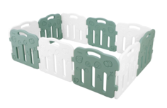 Большой детский манеж Ifam Forest, зеленый/белый