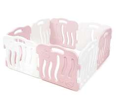 Манеж iFam Shell 133x133x60 розовый/белый