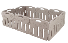 Большой детский манеж iFam Forest Мокко серый