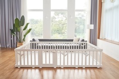 Большой детский манеж iFam Birch, бежевый IF-191-BBR-BB10D