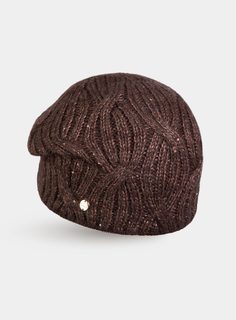 Шапка бини женская Canoe CAPRI коричневая р. 58-59