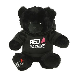 Игрушка мягкая SOFTOY Медведь черный в толстовке 25 см C2011325