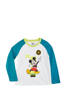 Пижама детская Mickey mouse AW21MK005 белый/изумрудный р.110