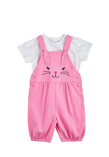 Комплект одежды для новорожденных Kari baby SS20B15601205 белый/розовый р.80