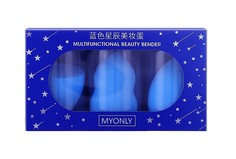 Подарочный набор спонжей Голубые звезды MYONLY Multifunctional Beauty Blender 3 шт.