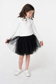 Юбка для девочки iDO, цв.чeрный, р-р 122