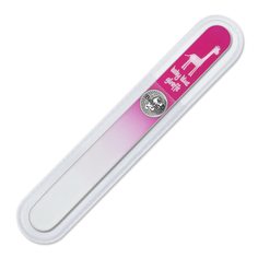 Пилка для ногтей BOHEMIA Czech Nail Files 090109 розовая стекло