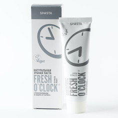 Натуральная зубная паста SPASTA FRESH OCLOCK, суперотбеливание и защита от кариеса, 90 мл