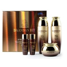 Антивозрастной набор для лица с улиткой Jigott daandan bit royal premium snail 3set