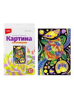 Набор для творчества LORI Картина по номерам для малышей Черепашка