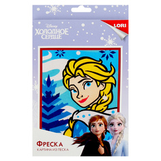 Набор для творчества LORI Фреска Картина из песка Disney Эльза