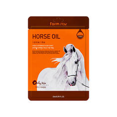Питательная тканевая маска для лица FarmStay Visible Difference Horse Oil Mask Sheet 23 мл