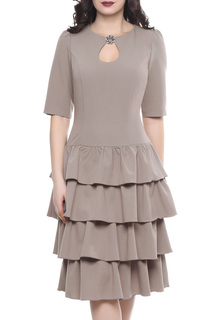 Платье женское Grey Cat GPL00138V(TORINO) коричневое 42