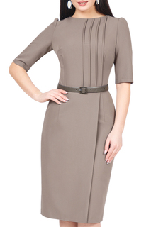 Платье женское Grey Cat GPL00226V(IVETTA) бежевое 42 RU