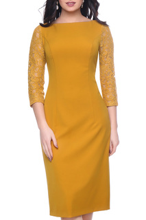 Платье женское Grey Cat GPL00168V(ROKSANA) желтое 42