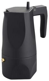 Гейзерная кофеварка Alessi Ossidiana MT18/3 B Black