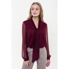 Блуза женская Argent VZR914710 бордовая 46 RU