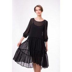 Коктейльное платье женское Argent VLD900999 черное 52 RU