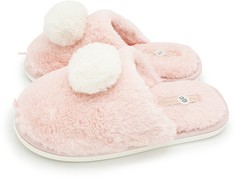 Домашние тапочки женские Smile of Milady 352-185 розовые 38-39 RU