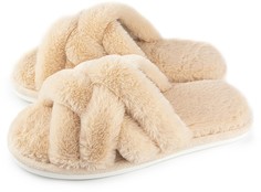 Домашние тапочки женские Smile of Milady 352-502 бежевые 38-39 RU