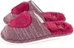 Домашние тапочки женские Smile of Milady 352-192 бордовые 40-41 RU