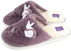 Домашние тапочки женские Smile of Milady 352-122 фиолетовые 38-39 RU