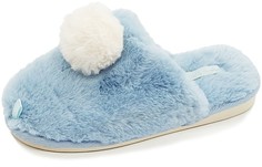 Домашние тапочки женские Smile of Milady 352-185 голубые 40-41 RU