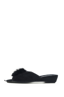 Домашние тапочки женские Smile of Milady DW-O-3-10 черные 40 RU