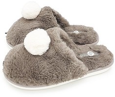 Домашние тапочки женские Smile of Milady 352-185 серебристые 36-37 RU