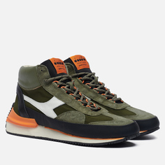 Кроссовки мужские Diadora Heritage Equipe Mid Mad Italia Nubuck SW зеленые 45.5 EU