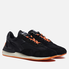 Кроссовки мужские Diadora Heritage Equipe Mad Italia Nubuck SW черные 43 EU